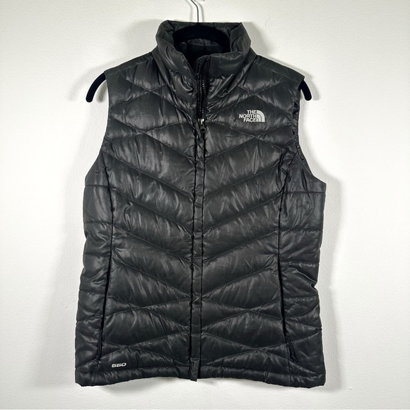 The North Face Black 550 Quilted Down Puffer Vest Size Small gorpcore outdoor - Picture 1 of 8